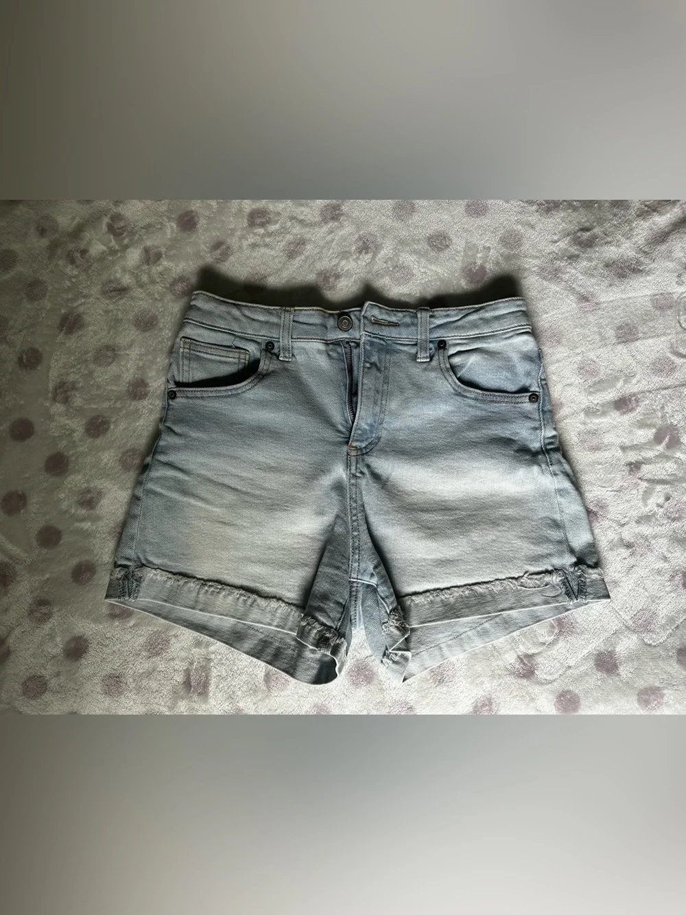 Regeneration by Pink High-Rise Denim Shorts